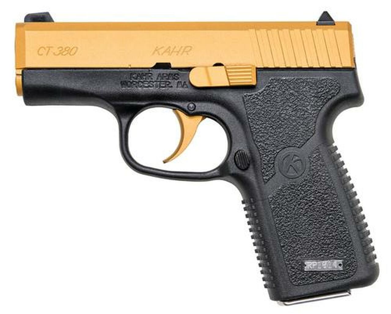 Kahr CT380, .380 ACP, 3″, 7rd, Gold Cerakote Finish