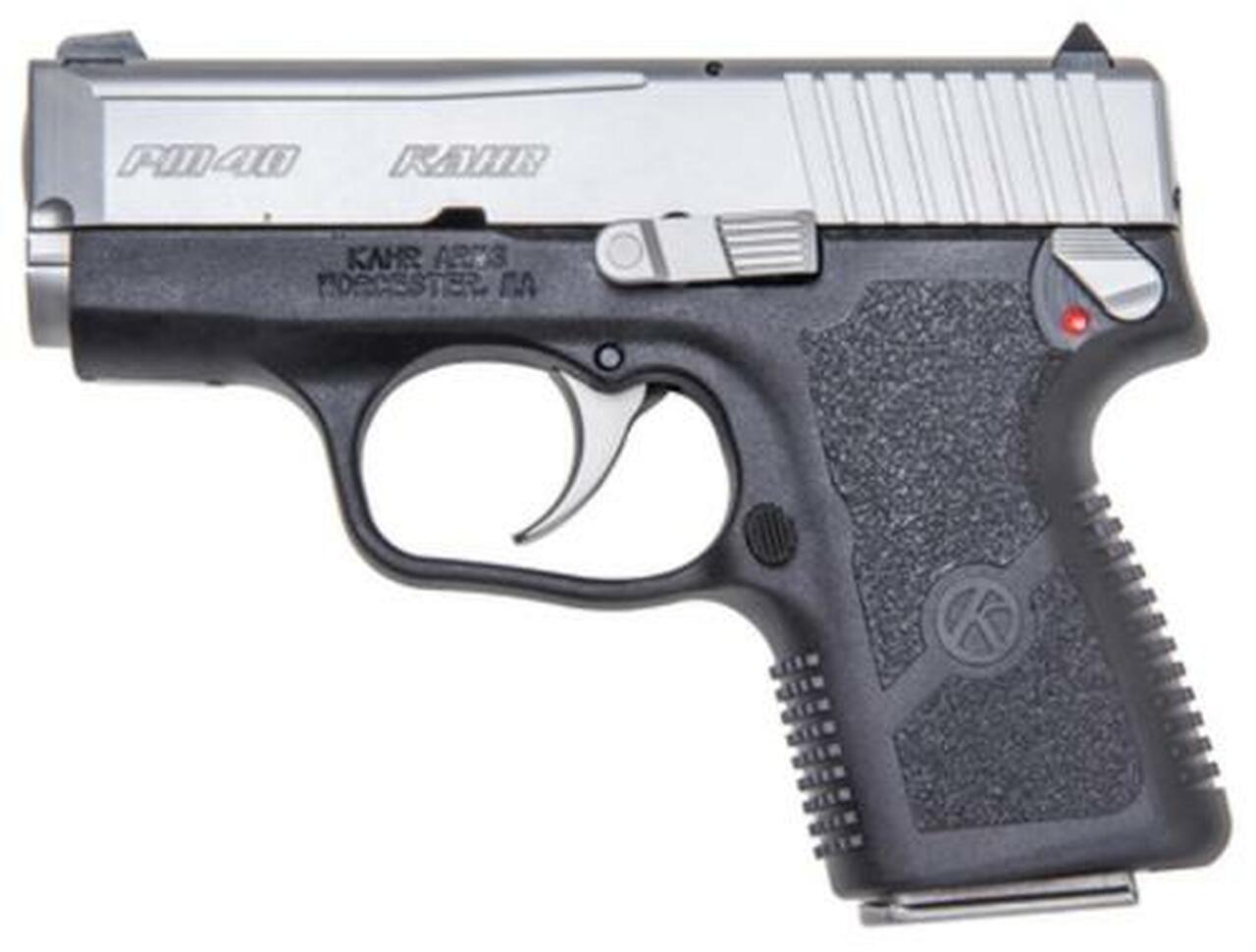 Kahr PM40 Compact .40 SW 3 ” Barrel SS Slide Adjustable Sights Loaded Chamber Indicator 6 Round
