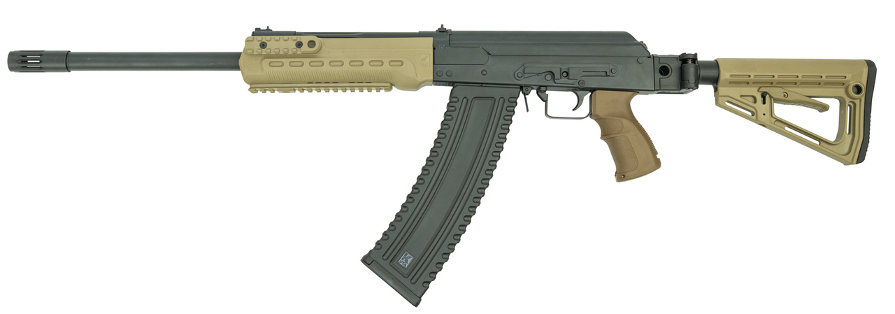 Kalashnikov KS12 Side Folding Tactical Package Shotgun 12g, 18″ Barrel W/Brake, Flat Dark Earth, Includes Extras, Case