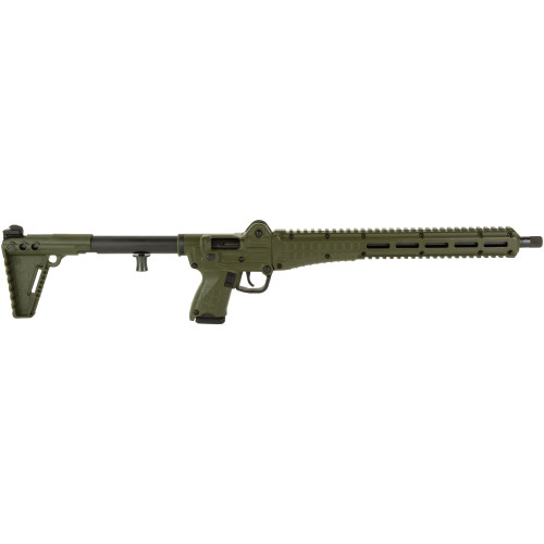 Kel-Tec Model Sub 2000 Gen 3 9mm, 16.1″ Threaded Barrel, Green Furniture, Adjustable Sights, 10rd