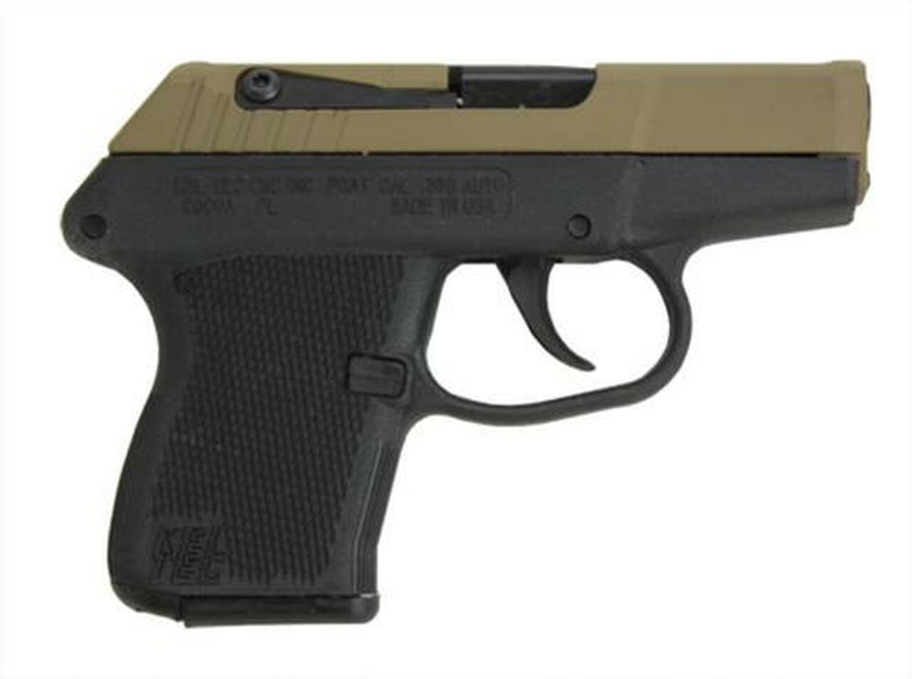 Kel-Tec P-3AT .380 ACP 2.76″ Barrel Cerakote Tan Slide Black Grip DAO 6rd Mag
