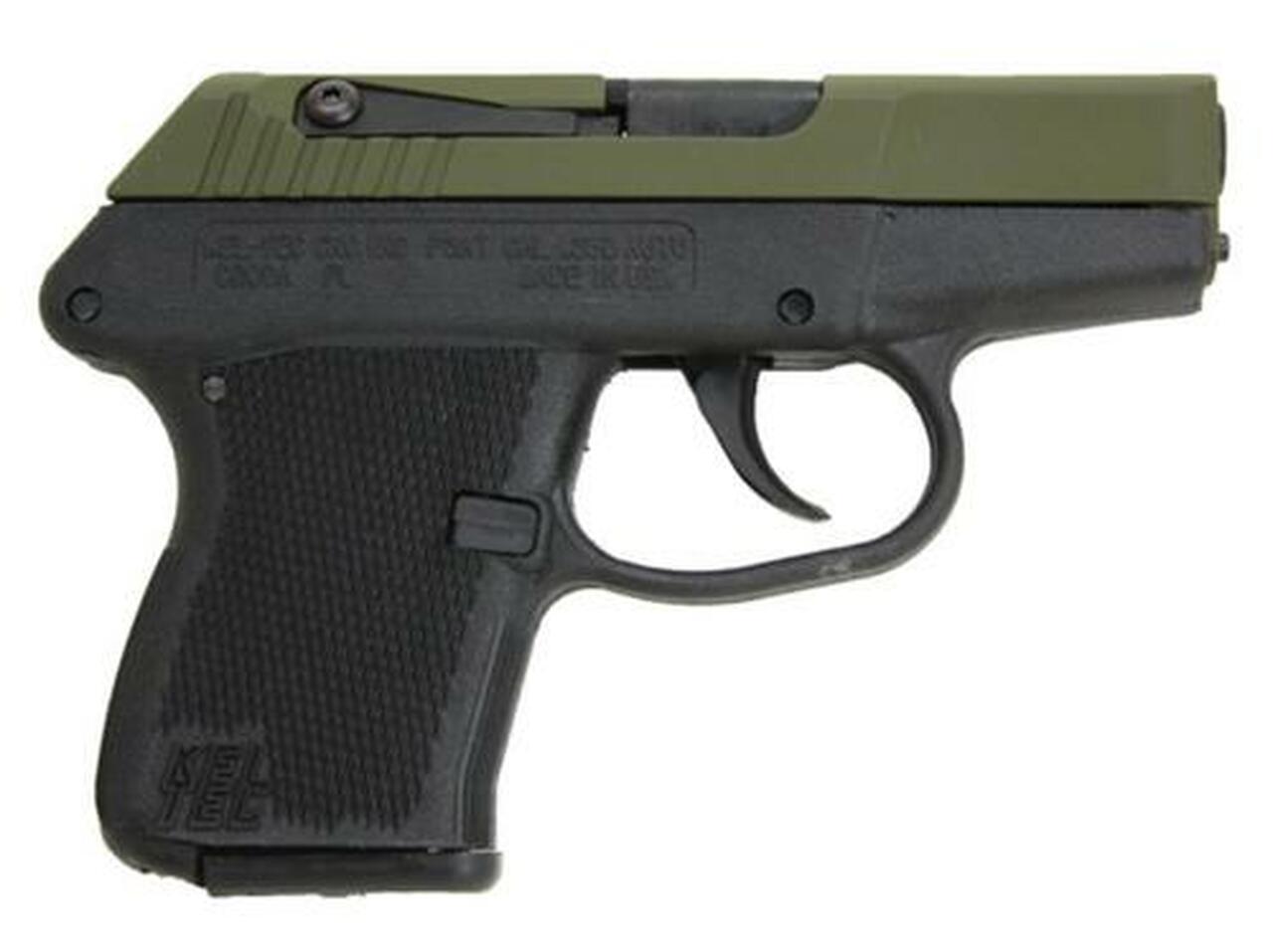 Kel-Tec P-3AT .380 Black and Green 6-Round