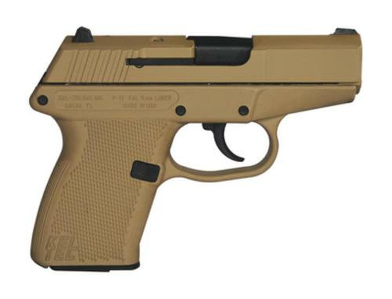 Kel-Tec P11 9mm, 3.1″ Barrel, Tan Cerakote, 10rd