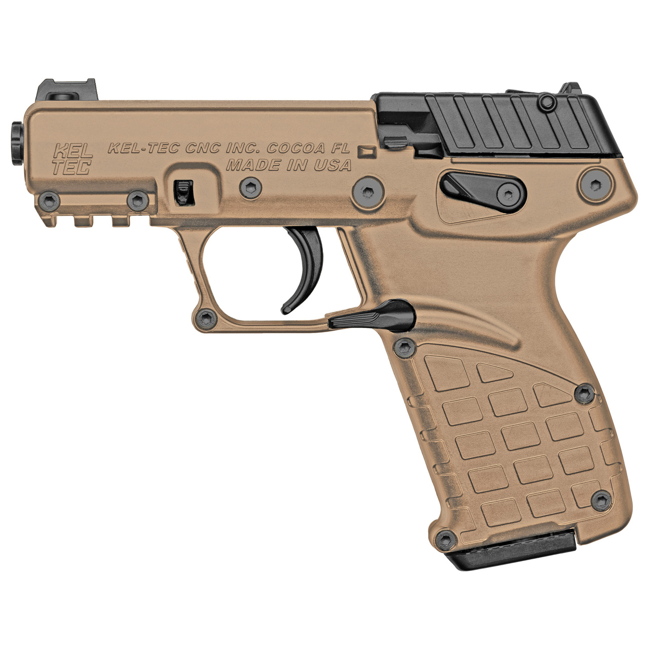 Kel-Tec P17 22 LR 3.93″ 16+1 Tan Tan Polymer Threaded Barrel 3 Magazines