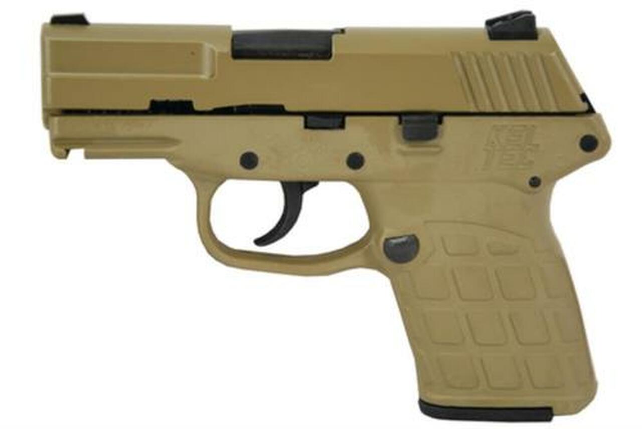 Kel-Tec PF-9 9mm 3.1″ Barrel Cerakote Tan Grip/Frame, 7rd Mag