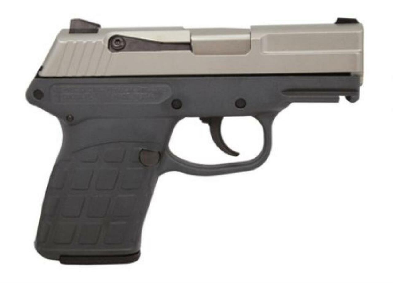 Kel-Tec PF-9 9mm 3.1″ Barrel Nickel Boron Slide Gray Grip/Frame Double Action Only 7rd