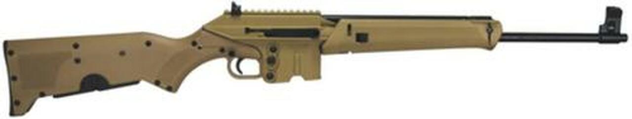 Kel-Tec Sport Utility Rifle .223/5.56 18.5″ Barrel Blue Finish Cerakote Tan Folding Stock10rd Mag