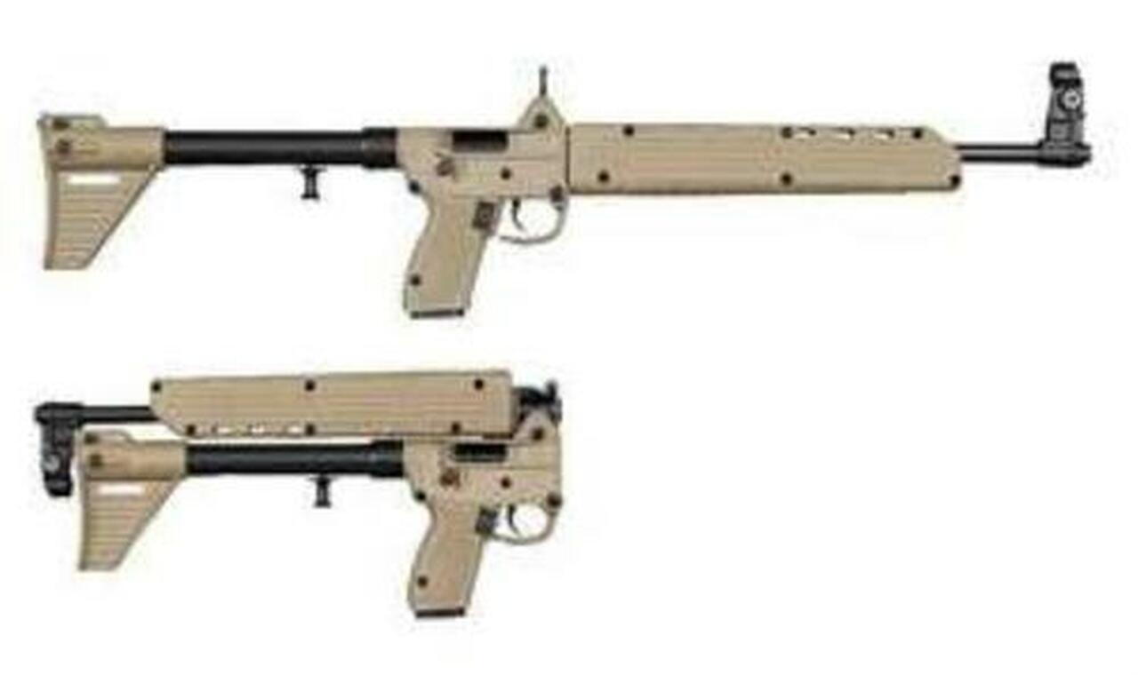 Kel-Tec SUB-2000 Glock 22 Grip, .40 S&W, 16″ Barrel Flat Dark Earth, 10rd Mag