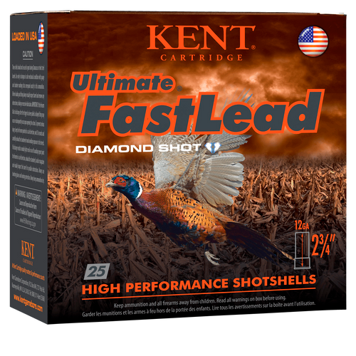 Kent Cartridge Ultimate Fast Lead 12 Ga, 2.75″, 1 1/4 oz, 4 Shot, 25rd Box