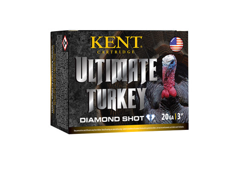 Kent Cartridge Ultimate Turkey 20 Ga, 3″, 1 1/4 oz, Diamond 4 Shot, 10rd Box