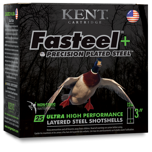 Kent Fasteel+ Bayou Blend 12 Ga, 3″, 1 1/4 oz, 3×5 Shot, 100rd Box