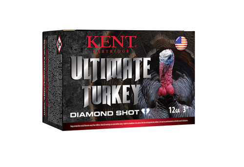 Kent Ultimate Turkey 12 Ga, 3″, 1 3/4 oz, Diamond 5 Shot, 10rd Box