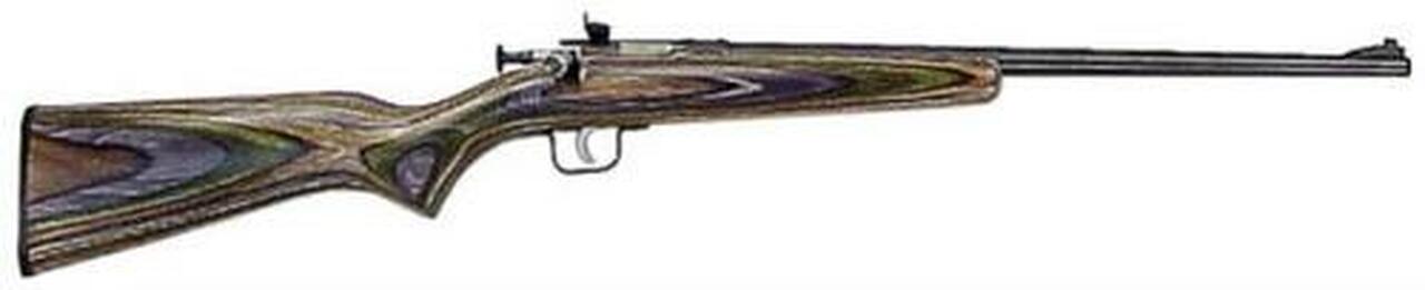 Keystone Crickett 22LR, 16.12″, Camo Laminate Blue