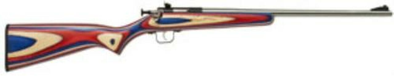 Keystone Crickett 22LR, 16.12″ Red, White & Blue Laminate,, PG