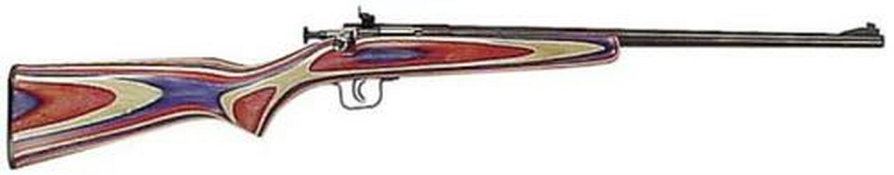 Keystone Crickett 22LR, 16.12″ Red, White & Blue Laminate, PG