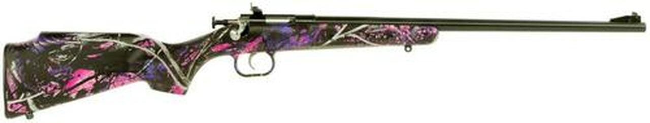 Keystone Crickett 22LR, 16″. Muddy Girl Camo Synthetic Stock, Blued
