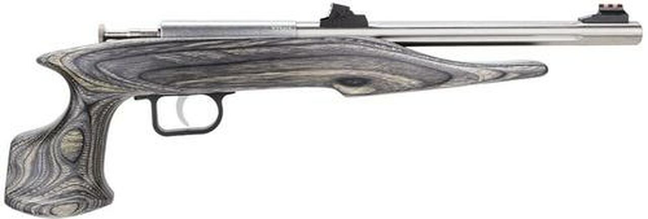 Keystone Crickett Chipmunk Hunter 22 Mag, 10.5″, 1rd, Black Lam Wood Grip, Stainless