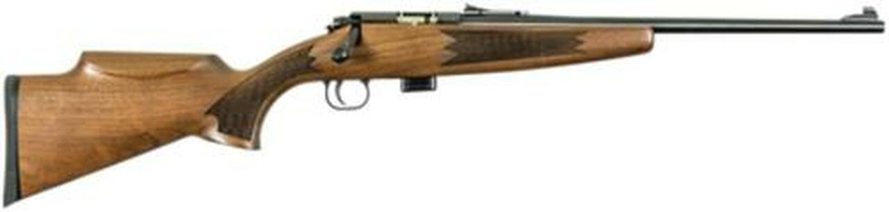 Keystone Crickett Gen 2 Model 722 Compact 22LR 16.25″ Barrel Blue Finish Deluxe Walnut Stock 7rd