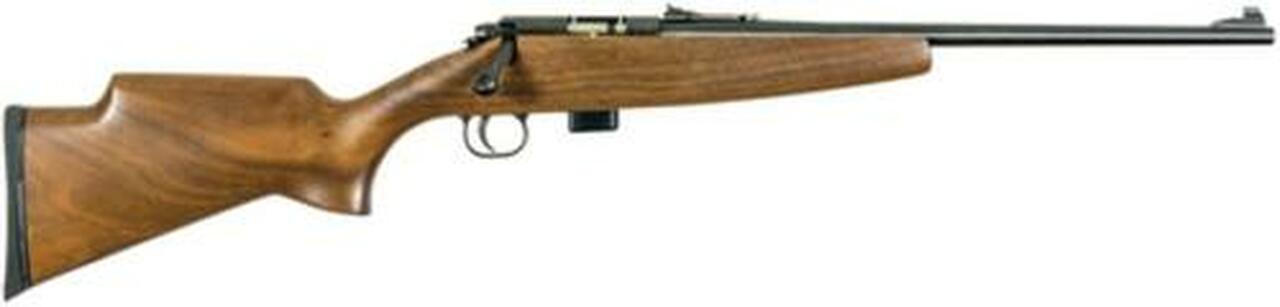 Keystone Crickett Gen 2 Model 722 Compact 22LR, 16.25″ Barrel, Blue Finish, Sporter Walnut Stock, 7rd