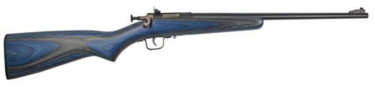 Keystone Crickett Model Youth, Lock 22LR, 16.125″ Barrel, Blue Finish Blue Laminated Stock