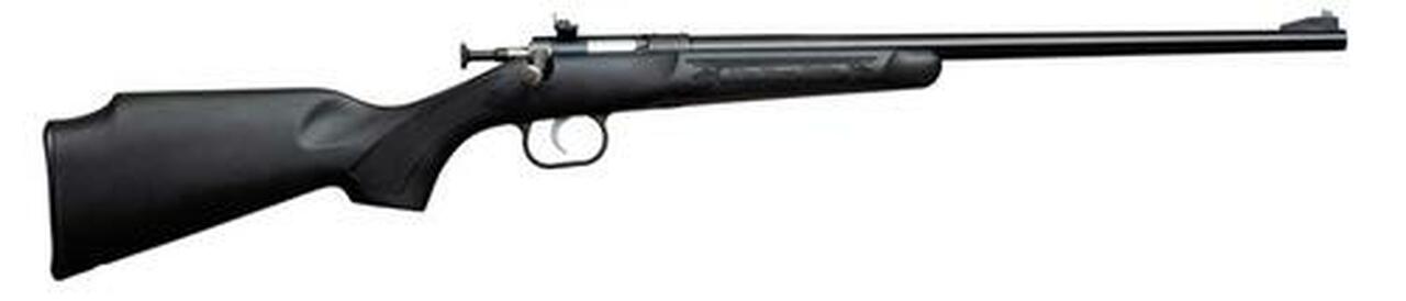 Keystone Davey Crickett Model 280 Youth With Lock .22 Winchester Magnum 16.125″ Barrel Blue Finish Black Synthetic Stock