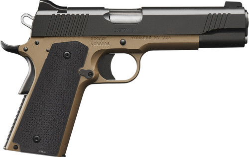 Kimber Custom LW 9mm, 5″ Barrel, Flat Dark Earth Frame, Black Slide, 8rd