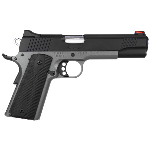 Kimber Custom LW Shadow Ghost 1911 45 ACP, 5″ Barrel, Black/Gray, Rubber Grip, 8rd