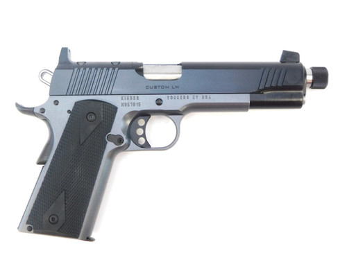 Kimber Custom LW Shadow Ghost 45 ACP, 5″ Threaded Barrel, Black, Optic Ready, 8rd