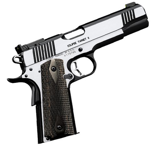 Kimber Eclipse Target II 45 ACP, 5″ Barrel, Stainless Steel, Gray Laminate Grip, 8rd