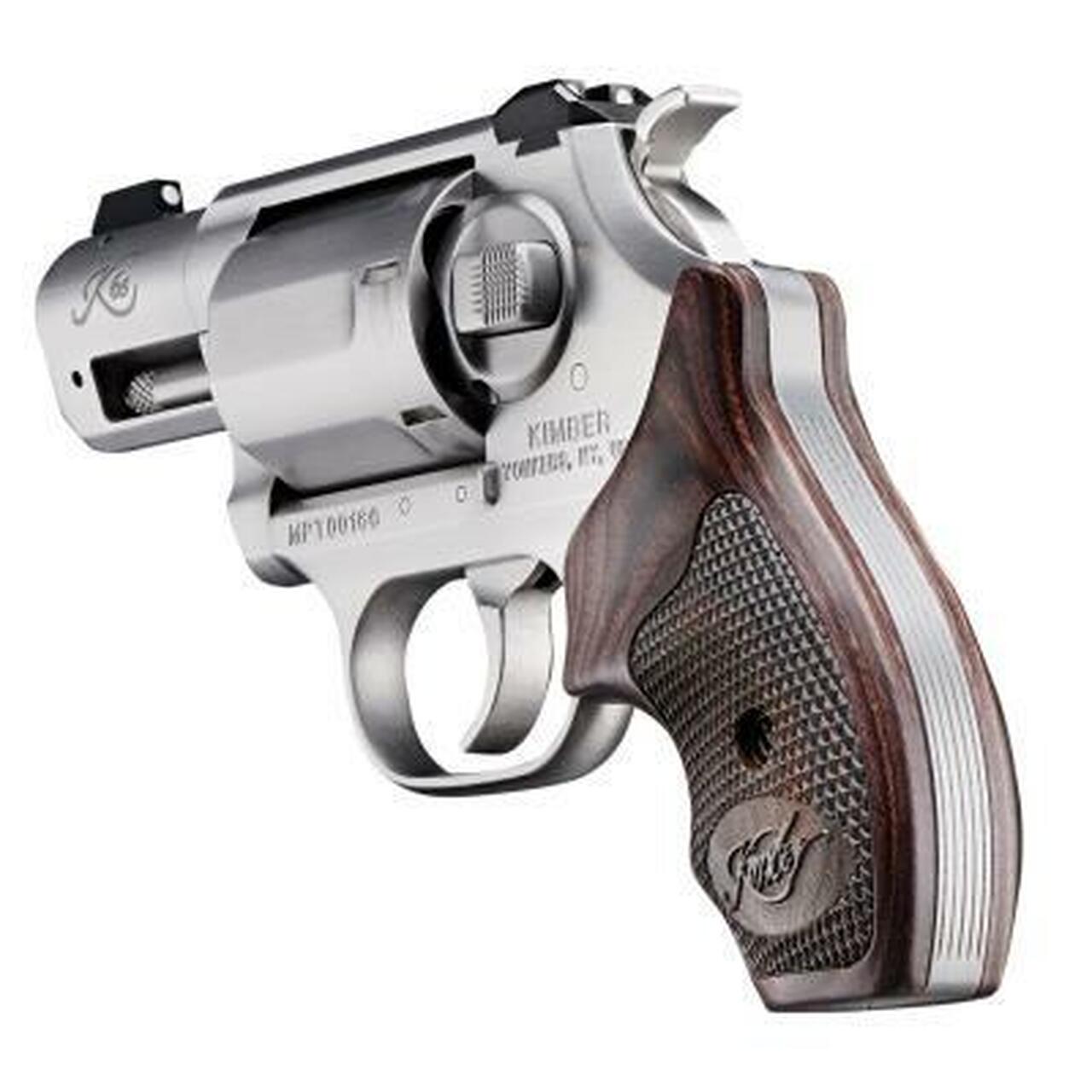 Kimber K6S .357 Mag, DA/SA, 2″ Barrel, Walnut Boot Grip, Diamond Checkering