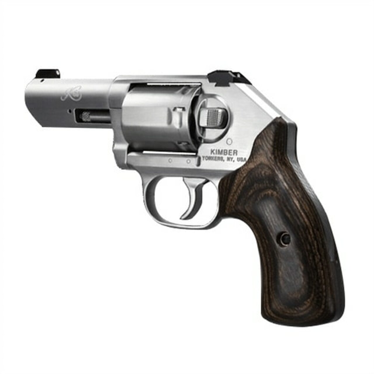 Kimber K6S Stainless (3-Inch Barrel) .357 Mag, Walnut Grip, Brushed Stainless