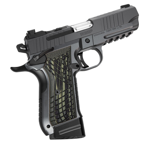 Kimber KDS9c 1911 9mm, 4″ Barrel, Black, G10 Grip, Optic Ready, 10rd