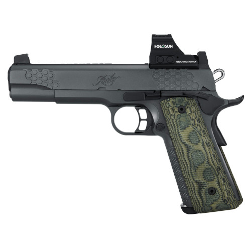 Kimber KHX Custom 1911 10mm, 5″ Barrel, Black, G10 Grip, Holoson Optic, 8rd