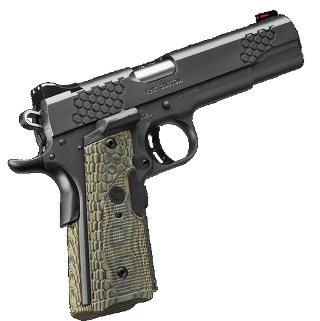 Kimber KHX Custom 1911 45 ACP 5″ Barrel, Hogue Lasergrip, Fiber Optic Front Sight 8rd Mag