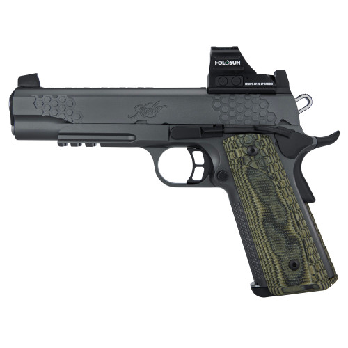Kimber KHX Custom 9mm, 5″ Barrel, Black, Holoson Optic, G10 Grip, 9rd
