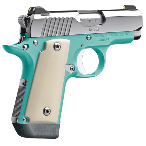 Kimber Micro 380 ACP, 2.75″ Barrel, Stainless Slide, Teal Frame, 7rd