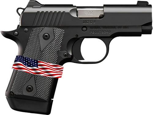 Kimber Micro 9 9mm, 3.15″ Barrel, Black KimPro II, G10 Grip, 7rd