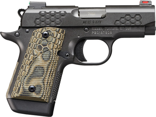 Kimber Micro 9 KHX 9mm, 3.15″ Barrel, Black, Hogue G10 Grip, 7rd