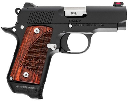 Kimber Micro 9 RTC TAC-MAG Bundle 9mm, 3.15″ Barrel, Black, Rosewood Grip, 7rd