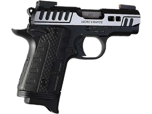 Kimber Micro Rapide Scorpius 9mm, 3.15″ Barrel, Black and Silver, 7rd