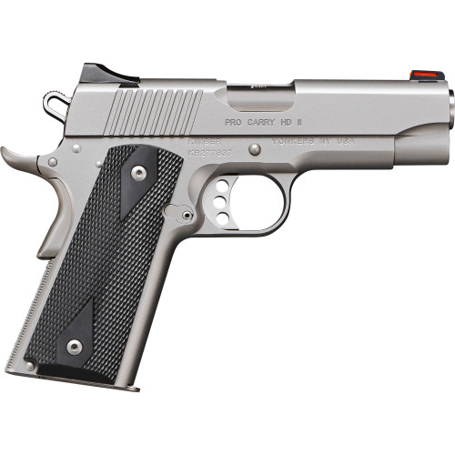 Kimber Pro Carry HD II 38 Super, 4″ Barrel, Silver, CA Compliant, 9rd