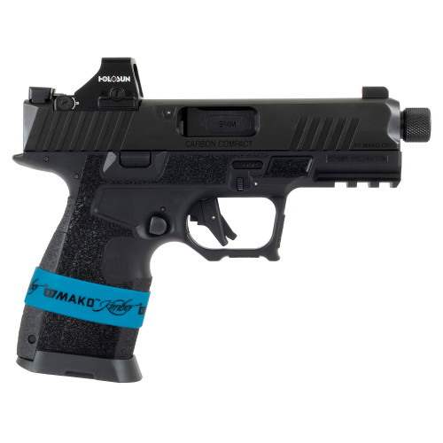 Kimber R7 Mako Carbon Compact 9mm, 4.42″ Threaded Barrel, Black, Holosun 407K Red Dot, Point Tactical Holster, 15rd