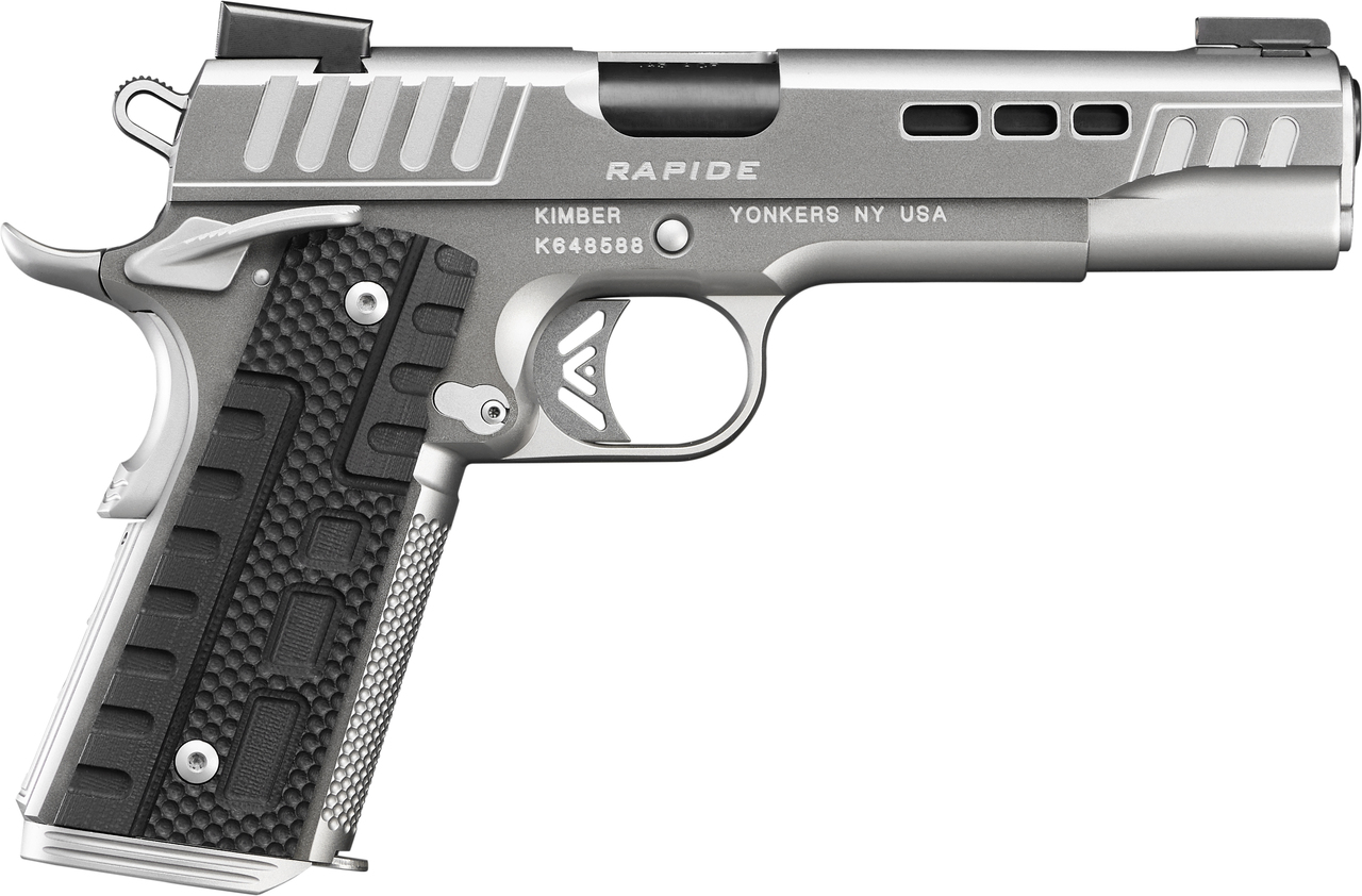 Kimber Rapide Black Ice 10mm, 5″ Barrel, Rapide G10 Grips, KimPro II, 8rd