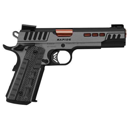Kimber Rapide Dusk 10mm, 5″ Bronze Barrel, Black/Gray, G10 Grip, 8rd