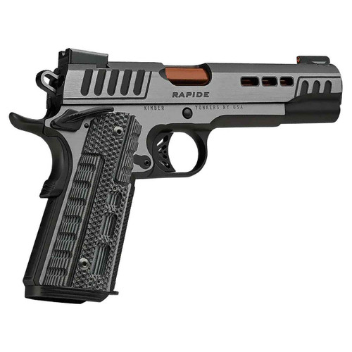 Kimber Rapide Dusk 1911 45 ACP, 5″ Barrel, Black and Gray, G-10 Grips, 8rd