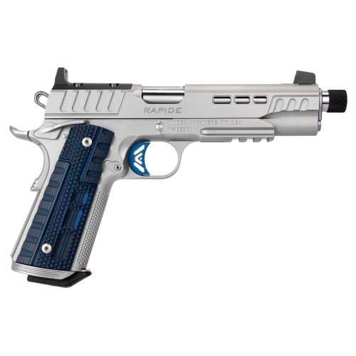 Kimber Rapide Ice 1911 45 ACP, 5.5″ Threaded Barrel, Silver, Optic Ready, 8rd