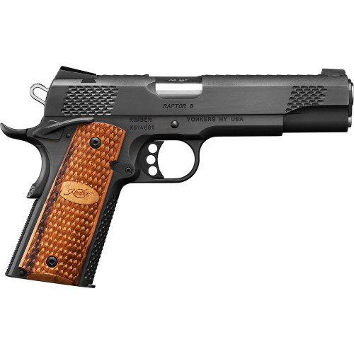 Kimber Raptor II 1911 45 ACP, 5″ Barrel, Black, CA Compliant, 8rd