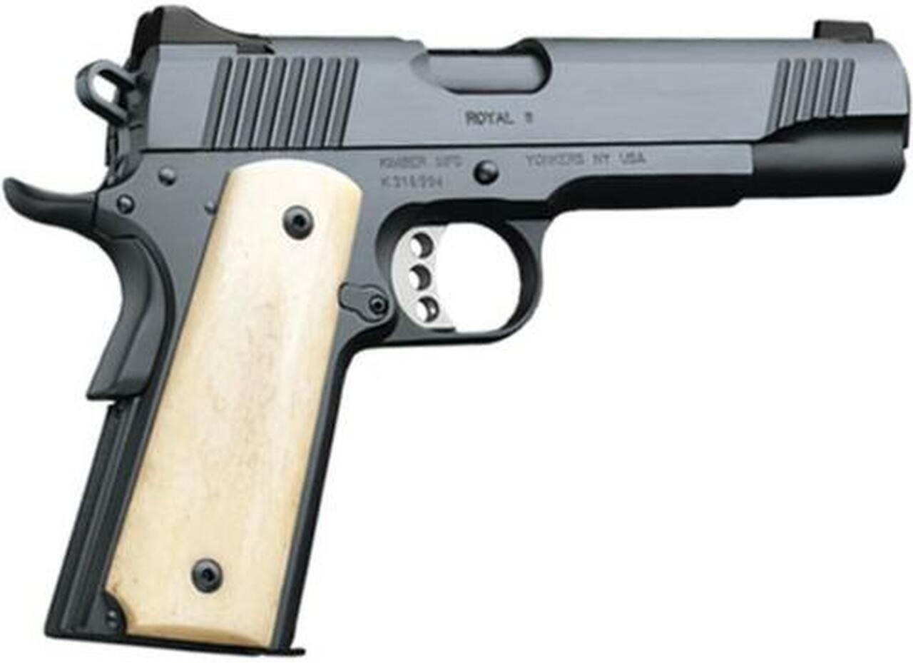 Kimber Royal II Custom Shop 45 ACP 5″ Barrel Charcoal Blue Frame Bone Grips 7 Rd