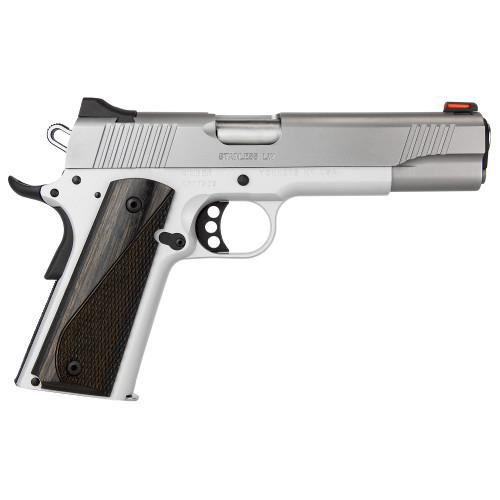 Kimber Stainless LW Arctic 45 ACP, 5″ Barrel, Silver, Laminate Grip, 8rd