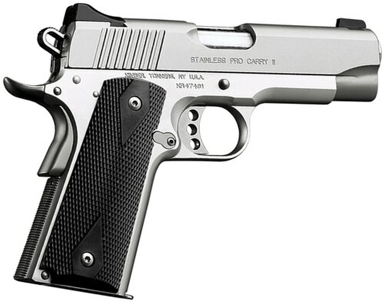 Kimber Stainless Pro Carry II, 1911 45ACP, 4″, 7rd, CA Approved
